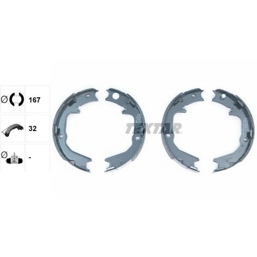 Textar Parking Brake Shoe Set 91063000