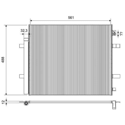 Valeo Air Conditioning Condenser 822808