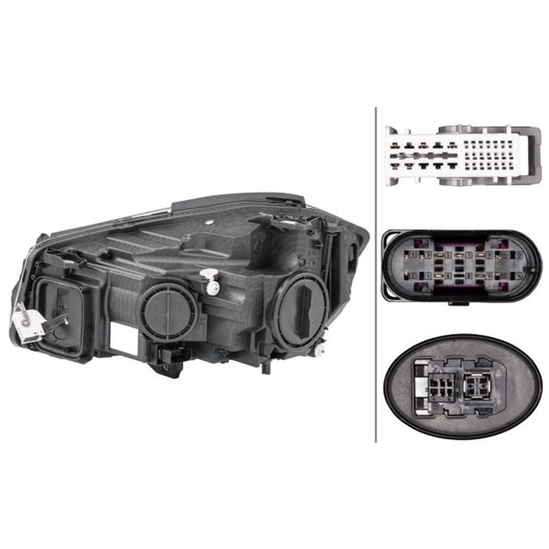 Hella Headlight Headlamp LED Right 1EX 010 818-361