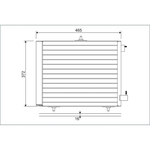 Valeo Air Conditioning Condenser 814095