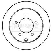 Borg & Beck 2 x Solid Rear Brake Discs BBD4753-x2