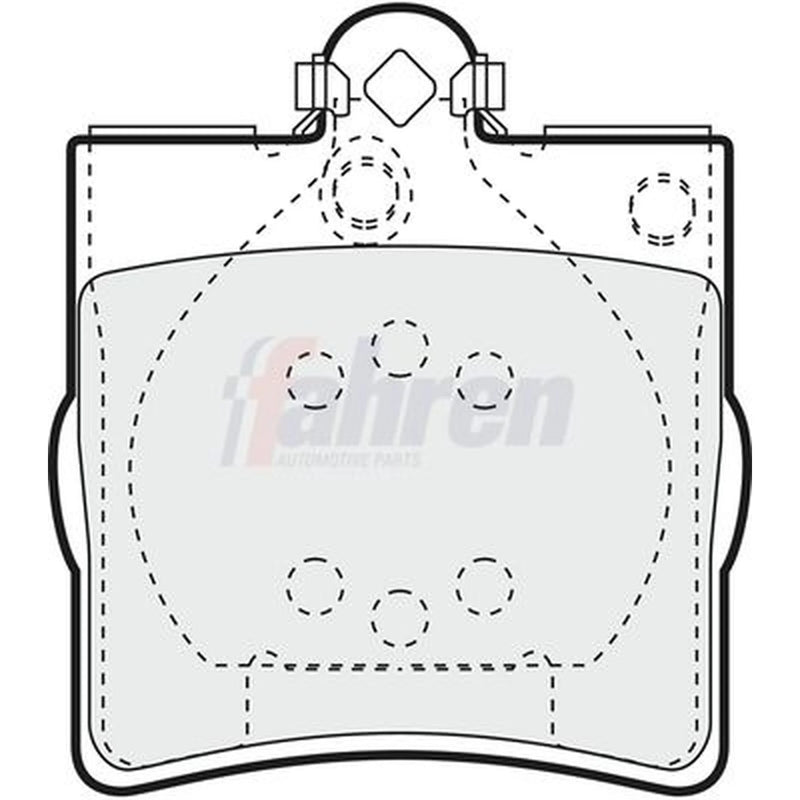 Fahren Rear Brake Pad Set FBP3036