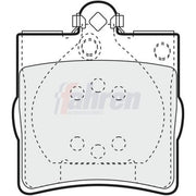 Fahren Rear Brake Pad Set fits Chrysler Crossfire 2003-2008 3.2