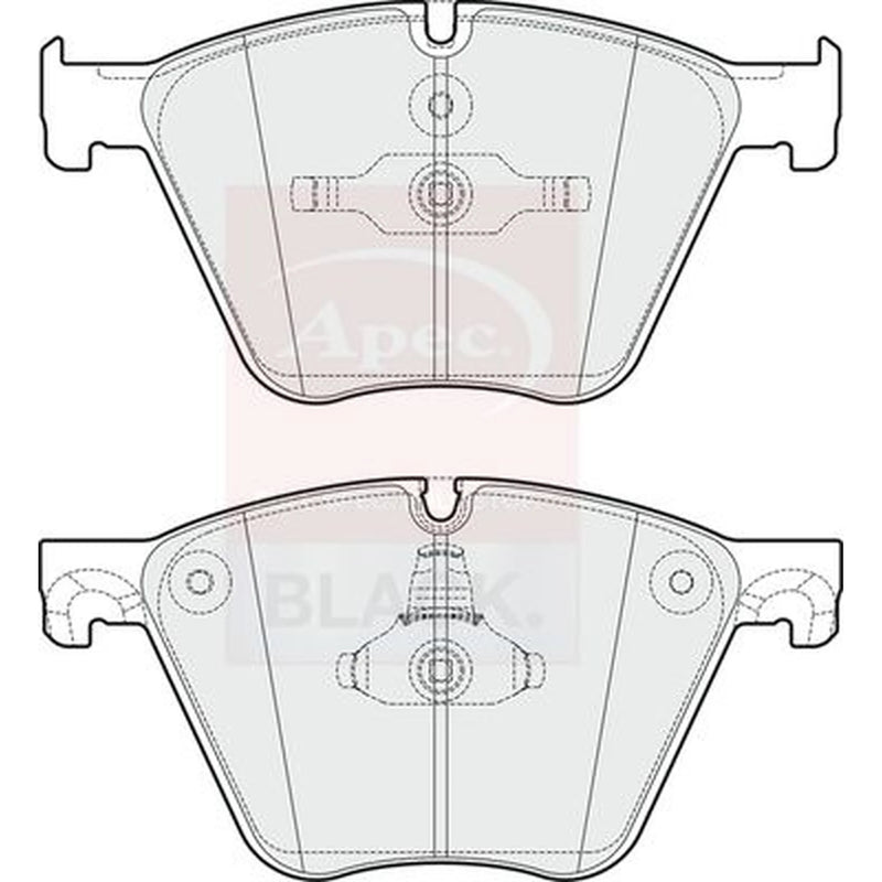 Apec Front Brake Pad Set PAD1744B