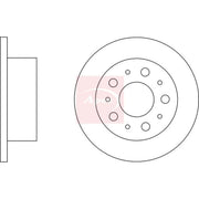 Apec 2 x Solid Rear Brake Discs DSK2259-x2