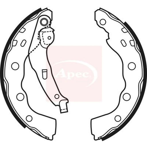 Apec Brake Shoe Set Axle Kit SHU587