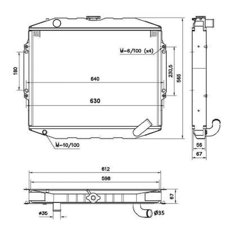 NRF Engine Radiator 52282