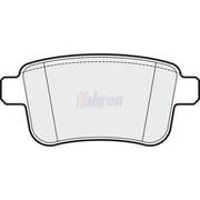 Fahren Rear Brake Pad Set fits Mercedes-Benz Citan Dualiner 2012-2021