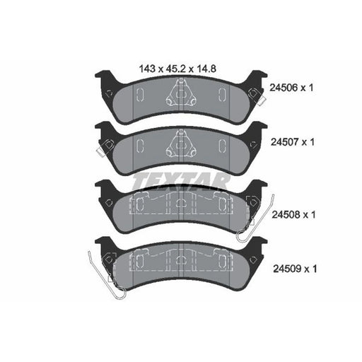 Textar Rear Brake Pad Set 2450601
