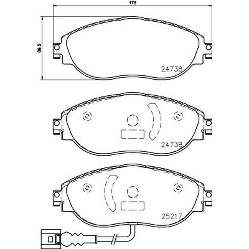 Mintex Front Brake Pad Set MDB3814