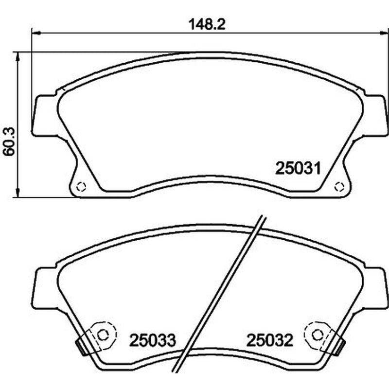DON Front Brake Pad Set PCP1086