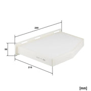 MANN-FILTER Cabin Air Filter (Pollen Filter) below the glove CU 2939