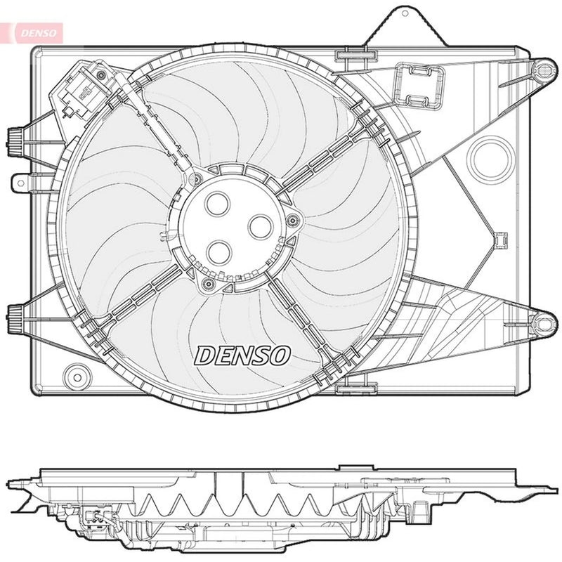 Denso Engine Cooling Fan DER15001
