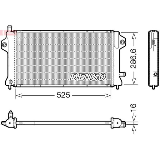 Denso Engine Radiator DRM46077