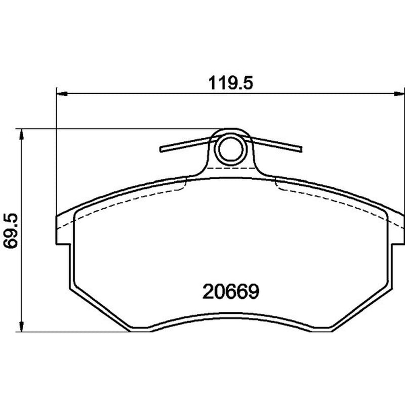 DON Front Brake Pad Set PCP1136