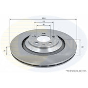 Comline 2 x Vented Rear Brake Discs ADC1491V
