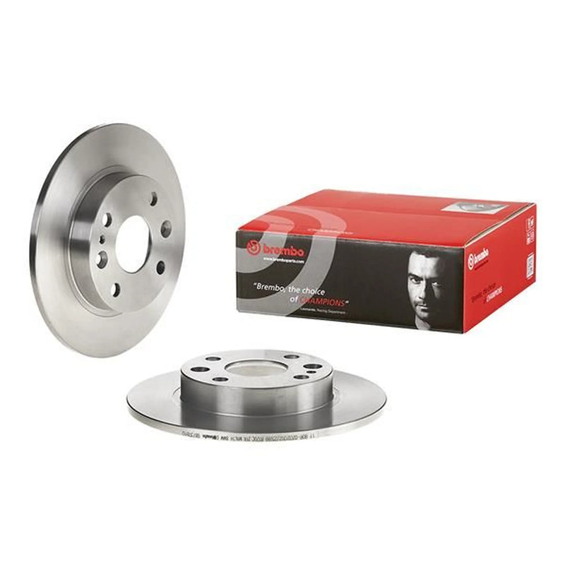 Brembo 2 x Solid Rear Brake Discs 08.7378.10-x2