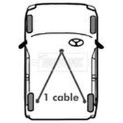 Borg & Beck Handbrake Cable Right Rear BKB1071