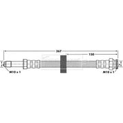 Borg & Beck Brake Hydraulic Hose Line Front Right BBH6700