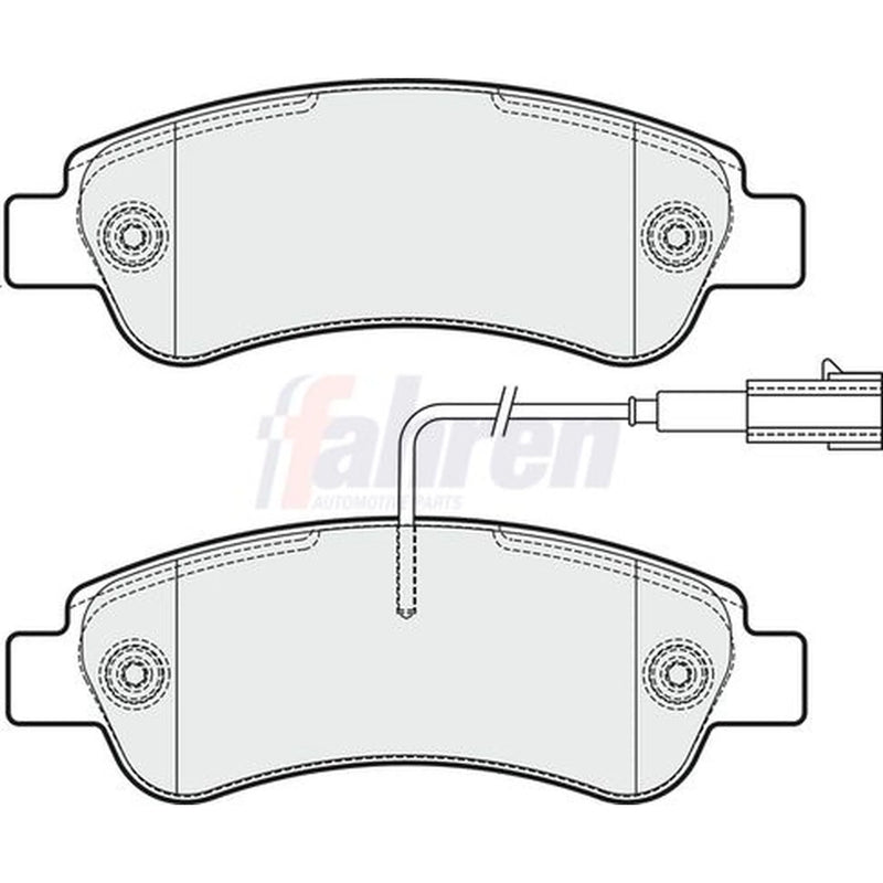 Fahren Rear Brake Pad Set fits Citroën Relay III 2011-2023 2.0 2.2 3.0