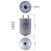 Mahle Fuel Filter Element KL 752/5D