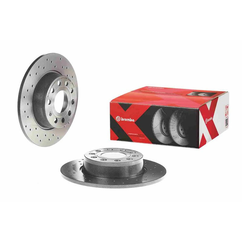Brembo 2 x Perforated Rear Brake Discs 08.B413.1X-x2