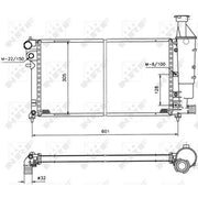NRF Engine Radiator 50421