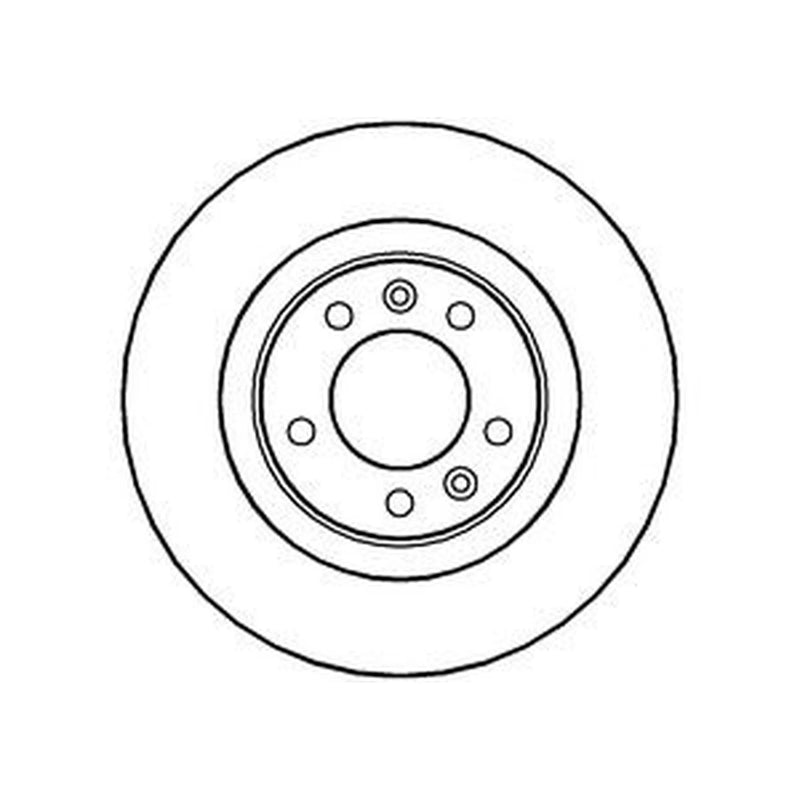 Abtex 2 x Solid Rear Brake Discs BD1347S-x2