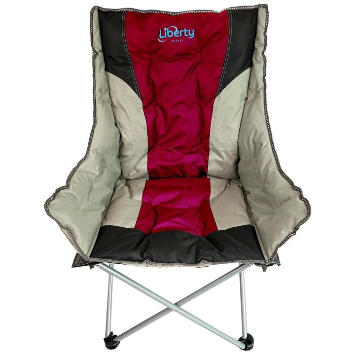 Liberty Magenta Comfort Camping Chair MDS1203 - Liberty Leisure UK - Van Life Living