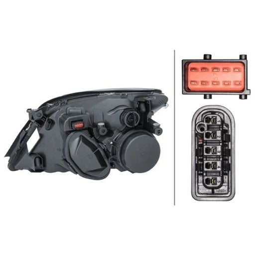 Hella Headlight Headlamp PY21W Right 1EL 008 321-081