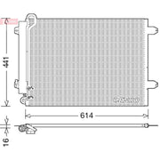 Denso Air Conditioning Condenser DCN32008