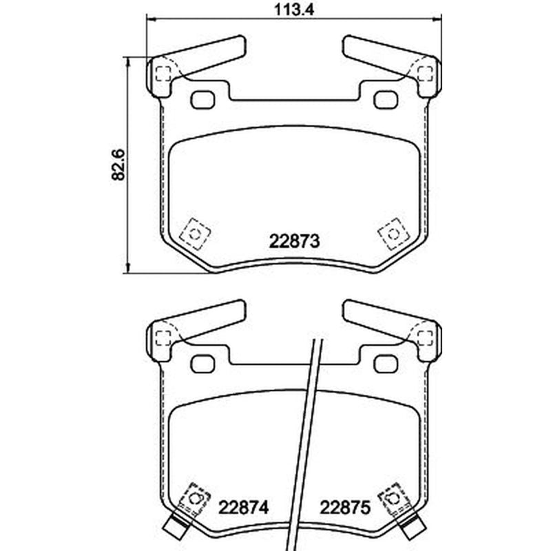 Mintex Rear Brake Pad Set MDB4117