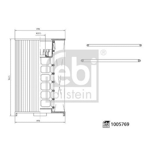 Febi Fuel Filter Element 1005769 OE 22752360 24226451