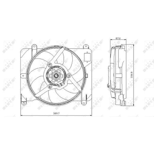 NRF Engine Cooling Fan 47255