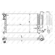 NRF Engine Radiator 50424