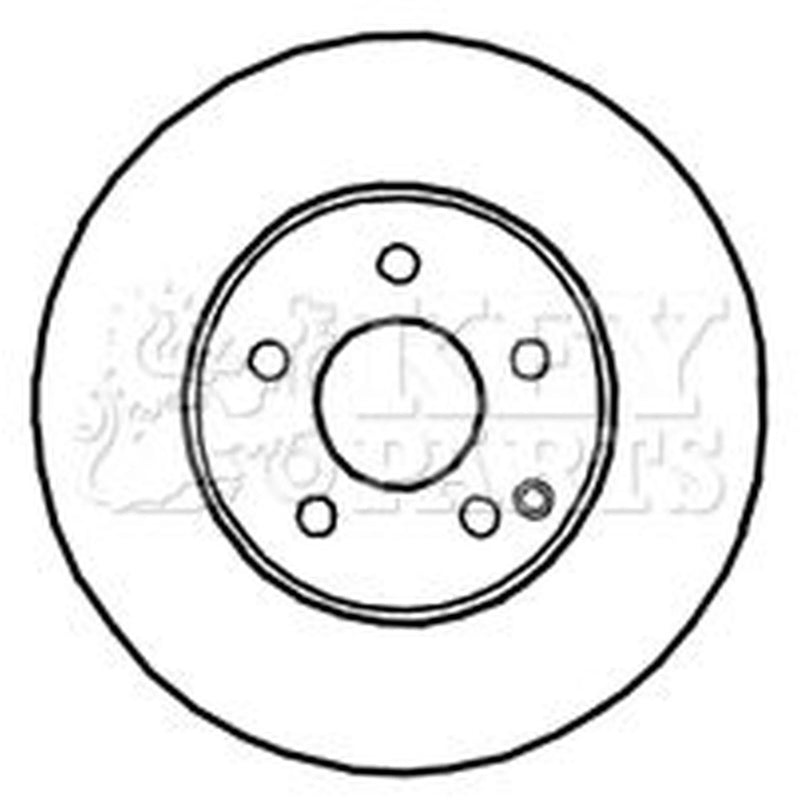 Key Parts 2 x Vented Front Brake Discs KBD4629-x2