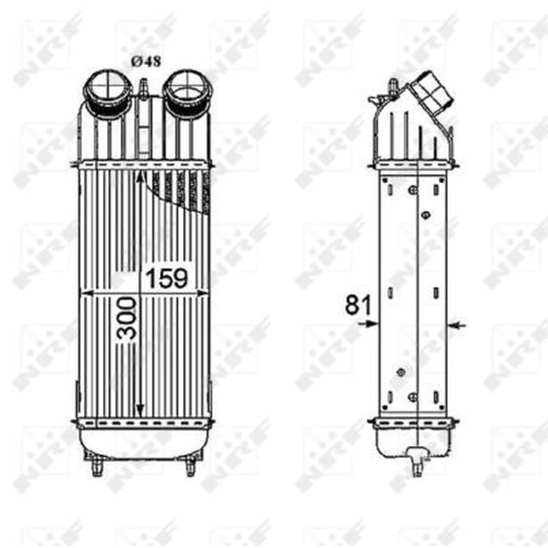 NRF Intercooler (Charge Air Cooler) 30196