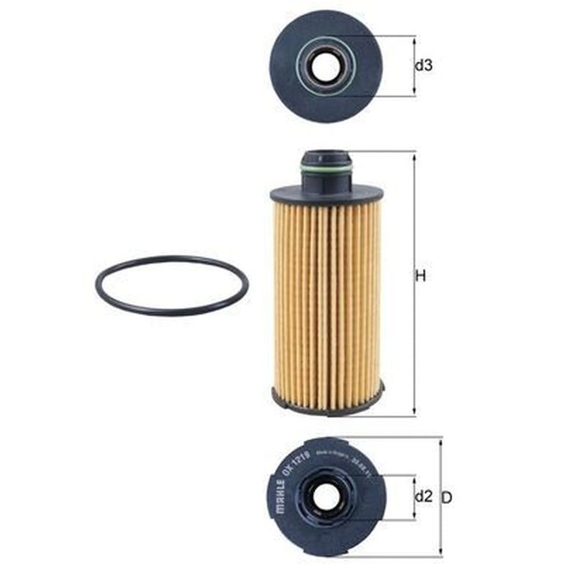 Mahle Engine Oil Filter OX 1219D