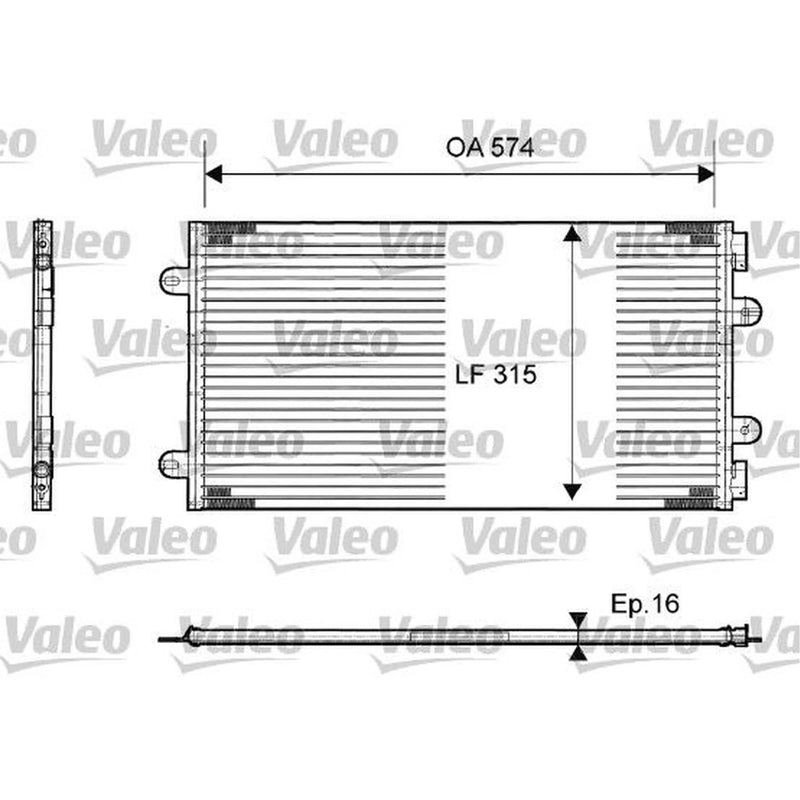 Valeo Air Conditioning Condenser 817385