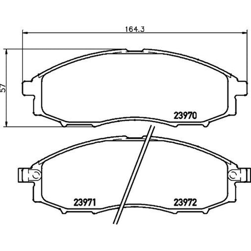 Mintex Front Brake Pad Set MDB2180