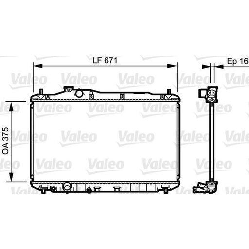 Valeo Engine Radiator 735243