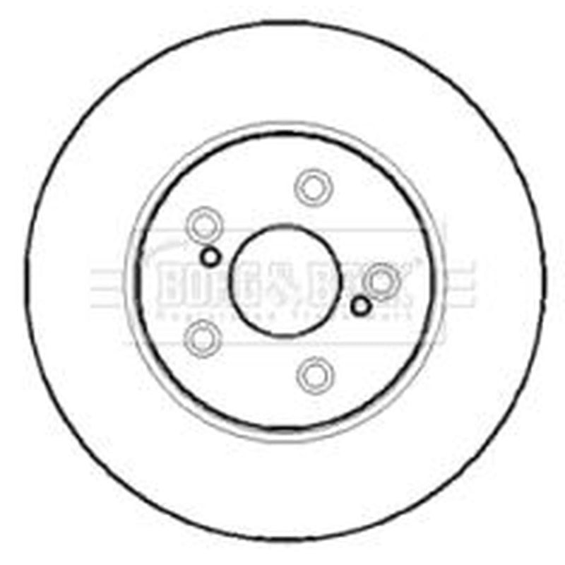 Borg & Beck 2 x Vented Front Brake Discs BBD4375-x2