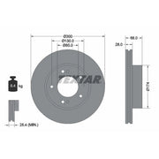 Textar 2 x Vented Front Brake Discs 92203003-x2