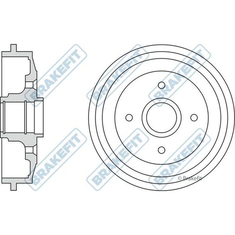 Apec Brake Drum Assembly Rear BDR9033