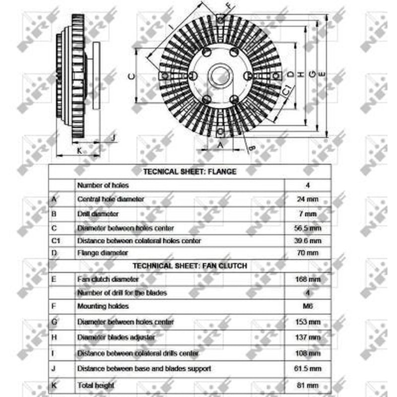 NRF Radiator Fan Clutch 49549