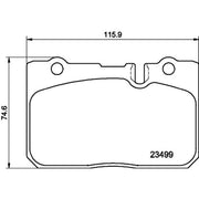 Mintex Front Brake Pad Set MDB1942