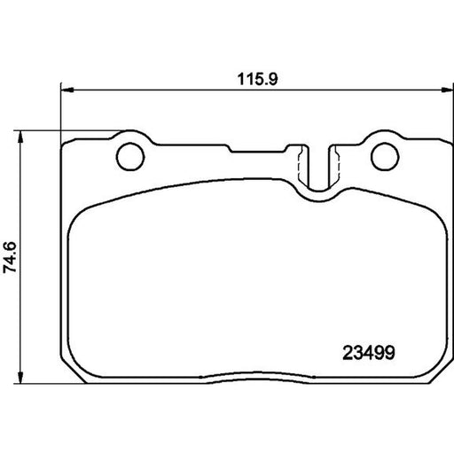 Mintex Front Brake Pad Set MDB1942