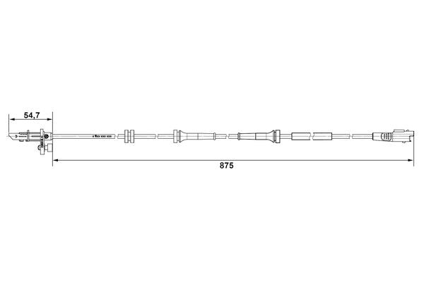 Bosch ABS Wheel Speed Sensor 0265007790