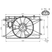 NRF Engine Cooling Fan 47937