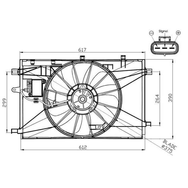 NRF Engine Cooling Fan 47937
